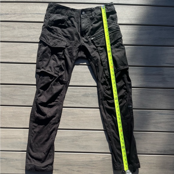 G-Star Raw; Men's Black; Regular/Tapered 3D Cargo Pants; Many Pockets; 33/34 - Picture 2 of 11